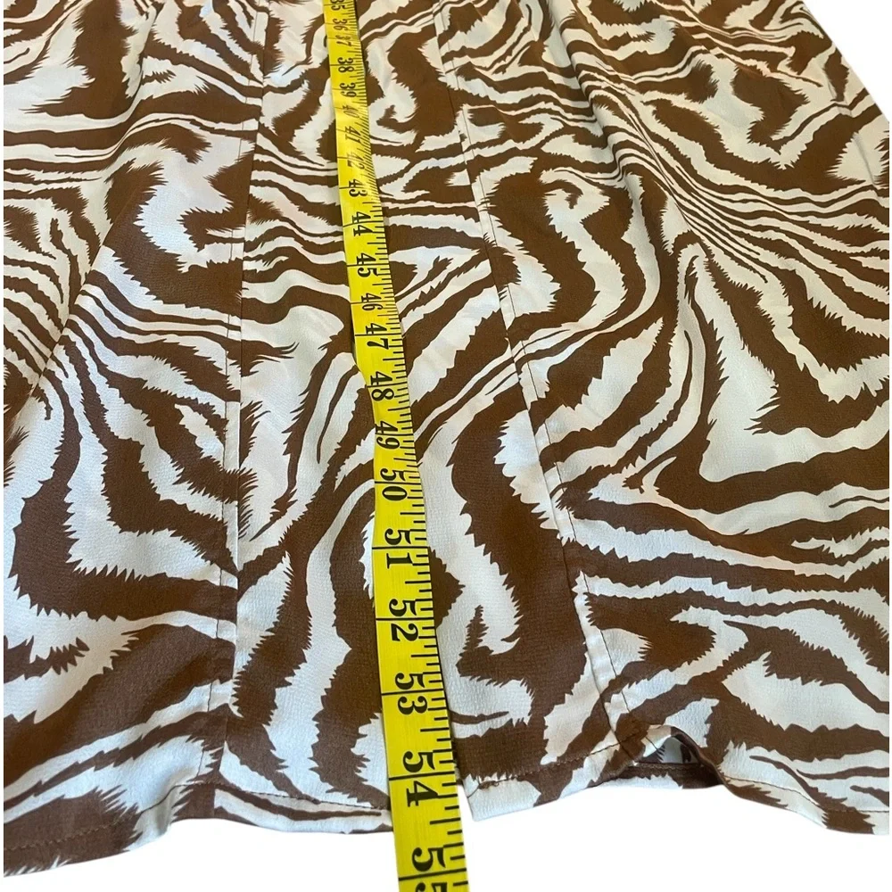 Zebra print Elegant Taupe,brown,white Kimono, Large - Picture 7 of 9